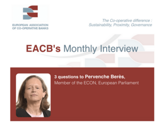 EACB's Monthly Interview - 3 questions to Pervenche Berès, Member of the ECON, European Parliament
