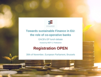 EACB EP Lunch Debate “Towards sustainable Finance in EU: the role of co-operative banks”