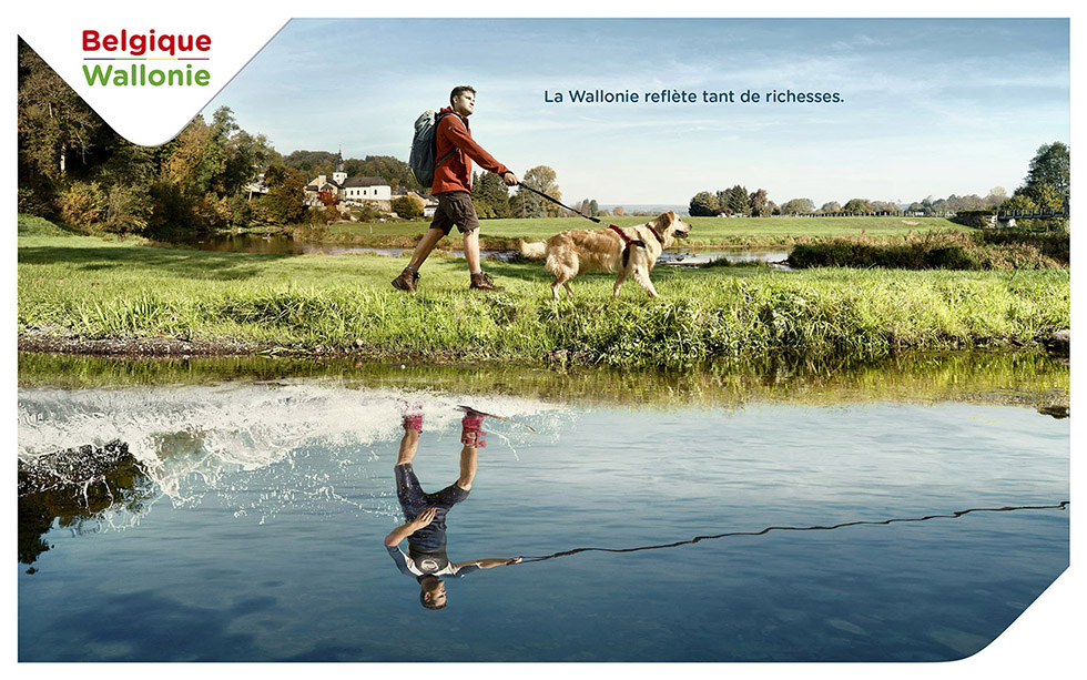 Creative manipulations for Wallonia Belgium Tourism by Glucône-R