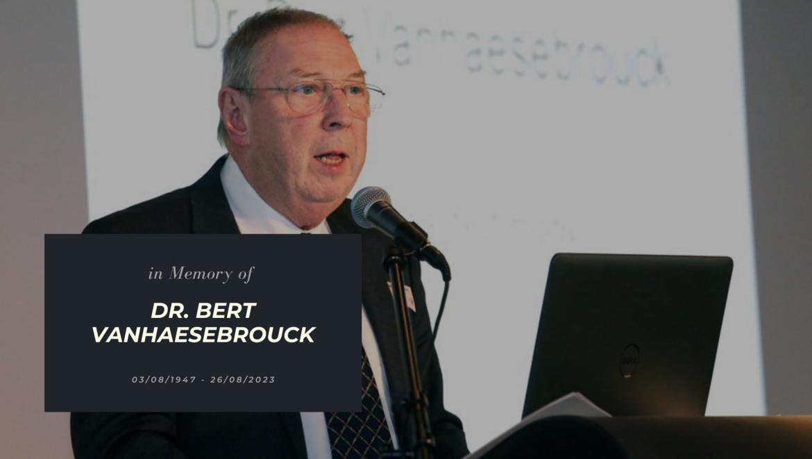 Le Dr Bert Vanhaesebrouck est décédé