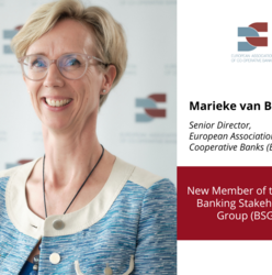 EACB Senior Director Marieke van Berkel Appointed as EACB Representative in the EBA’s Banking Stakeholder Group 
