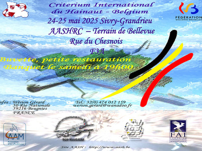 Criterium international du hainaut - F3A à  Assoc. Aéromodéliste du Sud Hainaut Royal Club