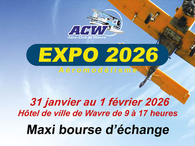Exposition annuelle et bourse d'échanges à l'Aéro-club Wavre