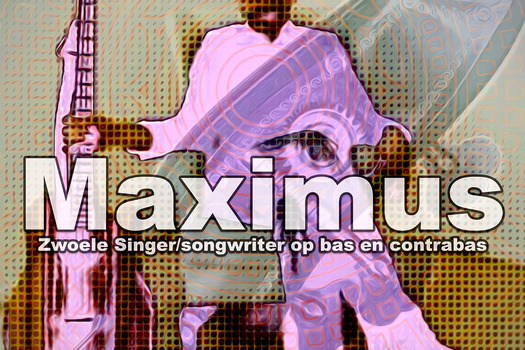 Maximus - zwoele singer / songwriter op bas en contrabas -