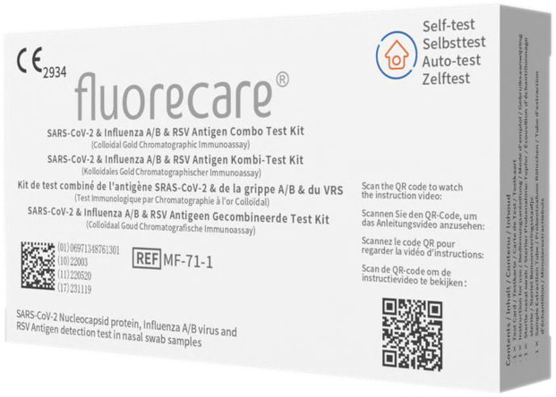 fluorecare® SARS-CoV-2 & Influenza A/B & RSV Antigen Combo Test Kit