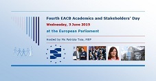 Fourth EACB Academics and Stakeholders' Day on 3 June at the European Parliament 