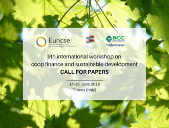 9th International workshop on cooperative finance and sustainable development - Trento (Italy)