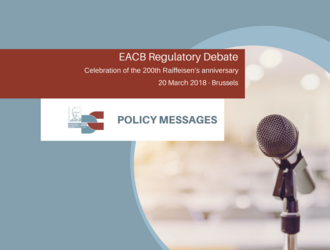 EACB Regulatory debate: Policy messages