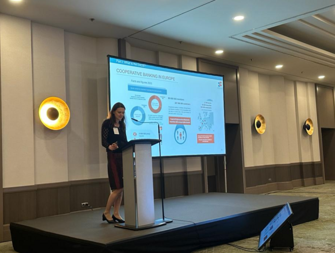 Nina Schindler, EACB CEO, stresses the impact of regulatory developments on the future of retail banking at Börsen-Zeitung’s 21st Retail Banking Day