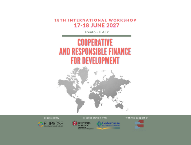 CALL FOR PAPERS - 18th International Workshop on Cooperative and Responsible Finance for Development