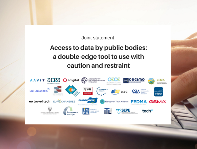 Joint statement - Access to data by public bodies: a double-edge tool to use with caution and restraint