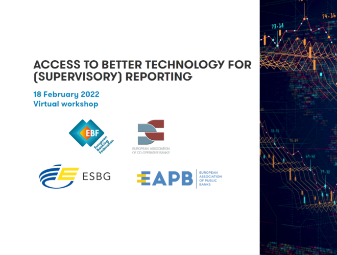 Joint Workshop on “Access to better technology for (Supervisory) Reporting”.