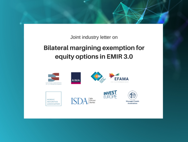 Joint industry letter on bilateral margining exemption for equity options