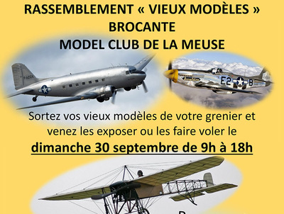 Rassemblement « Vieux modèles » + Brocante au Model Club de la Meuse