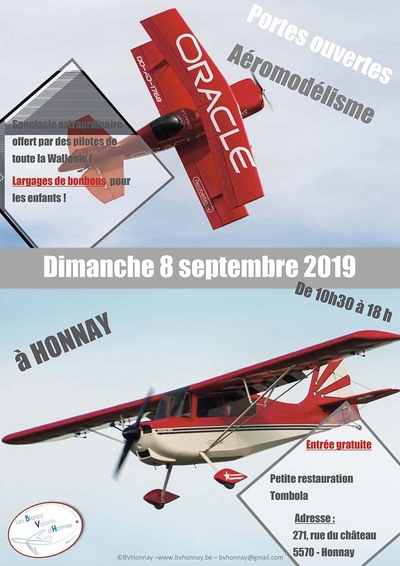 Portes Ouvertes aéromodélisme 2019 Blancs Volants d'Honnay