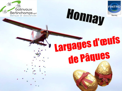 Largage d’œufs de Pâques 2020 chez les Blancs Volants d'Honnay