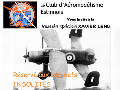 Journée spéciale Xavier Lehu au Club d'Aéromodélisme Estinnois