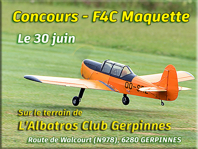 Concours F4C Maquette à l'Albatros Club Gerpinnes