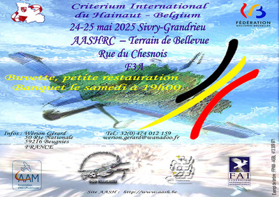 Criterium international du hainaut - F3A à  Assoc. Aéromodéliste du Sud Hainaut Royal Club