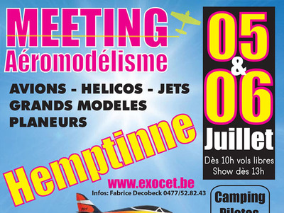 Meeting d’aéromodélisme à l'Exocet Hemptinne