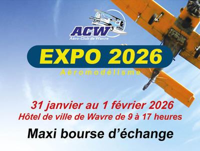 Exposition annuelle et bourse d'échanges à l'Aéro-club Wavre