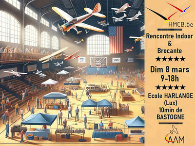 Rencontre Indoor et brocante du Hirondelles model Club Bastogne