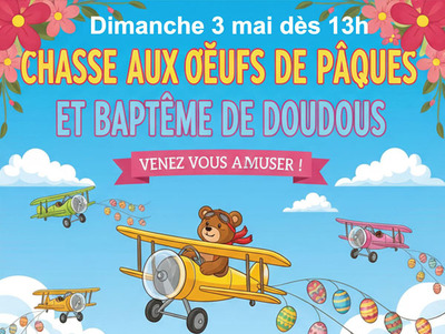 Chasse aux ours de Pâques et baptême de doudous au club Exocet Hemptinne