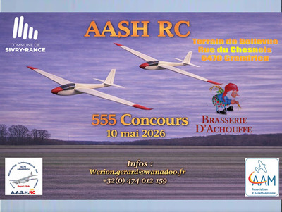 Concours 555 au Assoc. Aéromodéliste du Sud Hainaut Royal Club