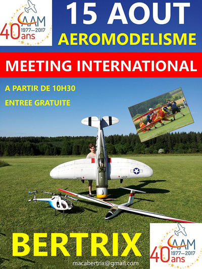 Meeting internationnal d'aéromodélisme à Bertrix