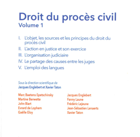 Droit du procès civil - Volume 1