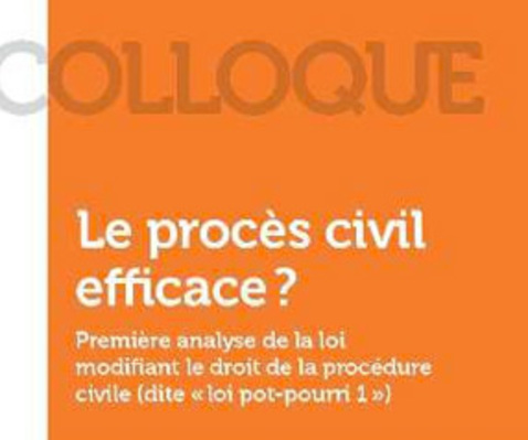 Le procès civil efficace ? Analyse de la loi 